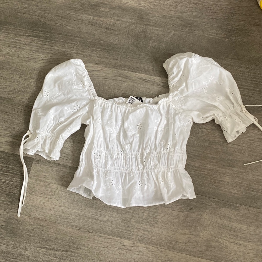 H&M white blouse